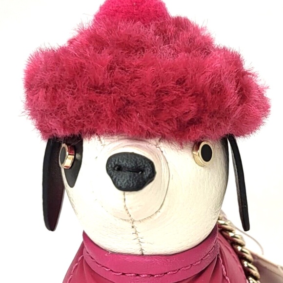 NEW Kate Spade Dachshund Claude Key Chain Festive Pink - Picture 10 of 15